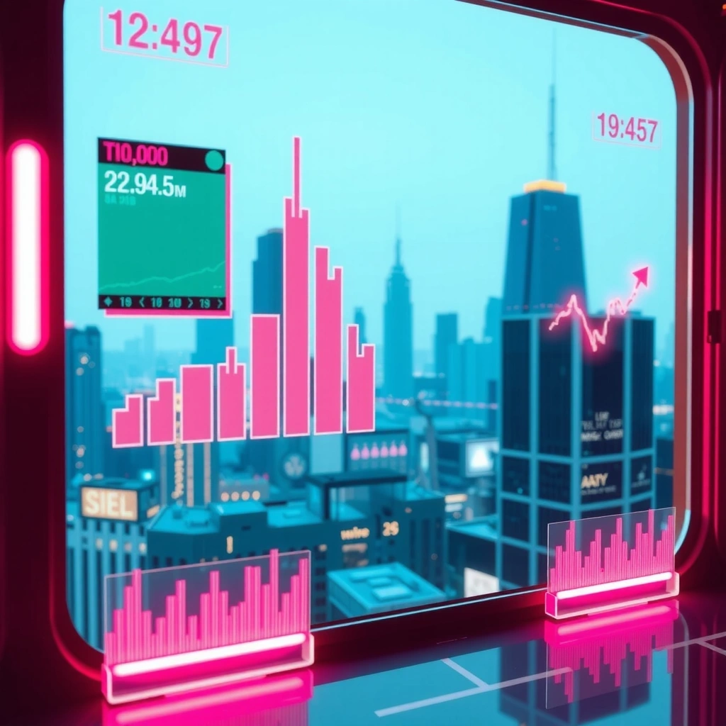 Neon Trader game interface